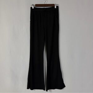 Better Be Black Flare Lounge Pants Split Hem Size Medium